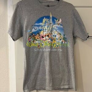 Disney Gray T-Shirt with Characters Women’s Small